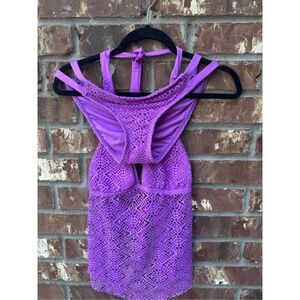 Mossimo 2 pieces swimsuit size small color purple new without tag in excellent c